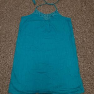 Old Navy Teal Halter Dress Womans Small